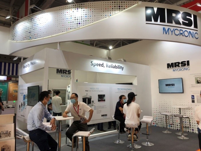 CIOE Booth 2020 MRSI Mycronic with people