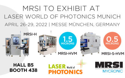MRSI to exhibit at LASER World of PHOTONICS Munich